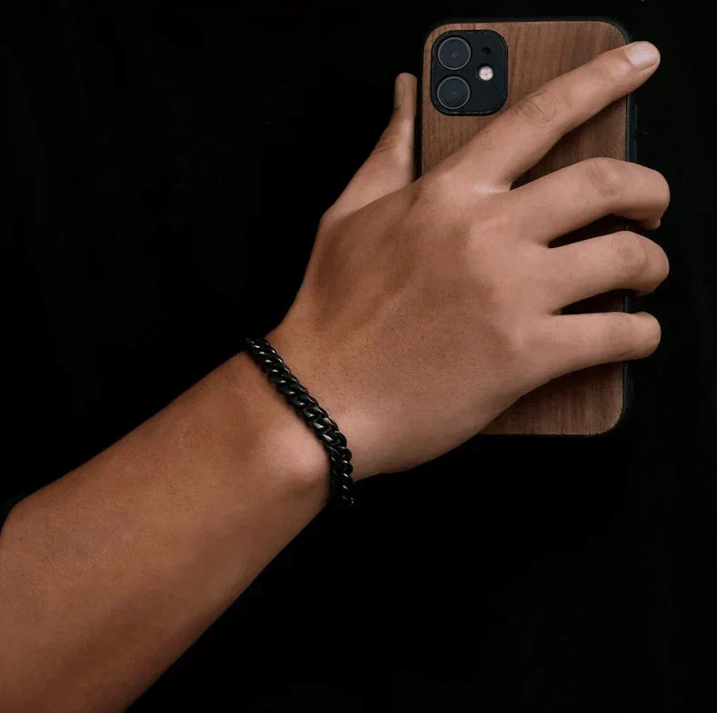 Steel Cuban Chain Bracelet