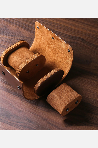 Loro Watch Case - Brown Leather