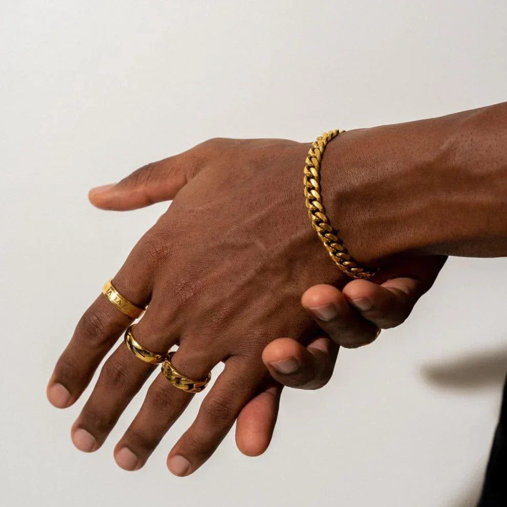 Steel Cuban Chain Bracelet
