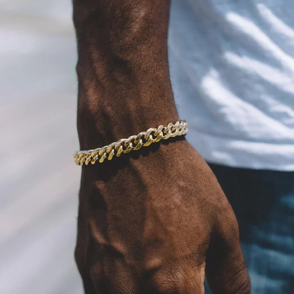 Steel Cuban Chain Bracelet