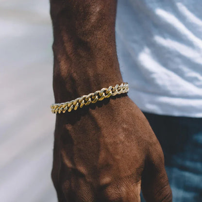 Steel Cuban Chain Bracelet